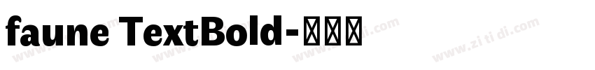 faune TextBold字体转换